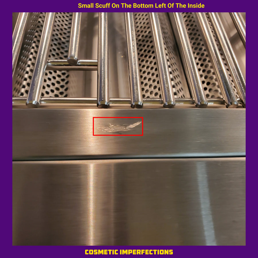 Coyote 30 Inch Built-In Stainless Steel Gas Grill with 640 sq. in. Total Cooking Area, 3 Burner, Interior Lighting, Integrated Windguard, and Smudge Proof Control Panel C3C30NG - Scratch & Dent (Minor)