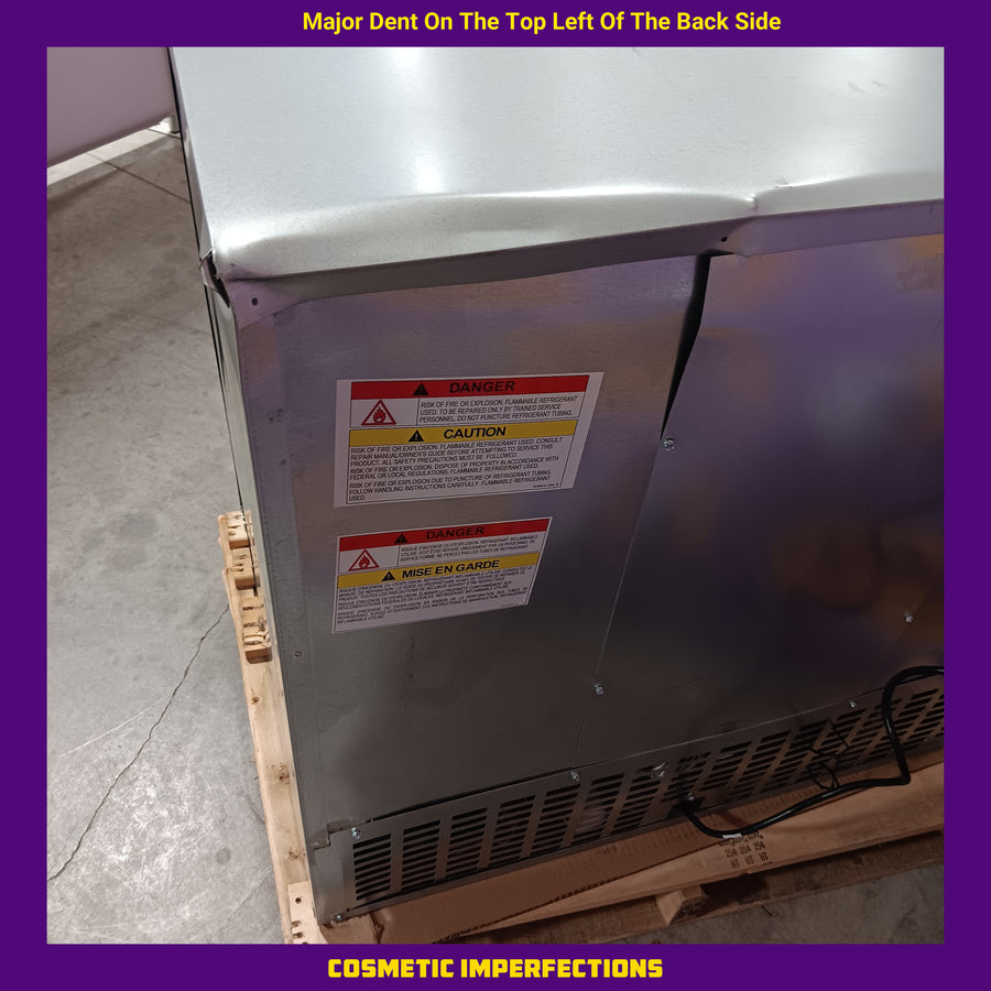 U-Line 36 Inch Built-in Beverage Center and Wine Storage with 31 Wine Bottle Capacity, 79 12 oz. Bottle Capacity, 123 12 oz. Can Capacity, LED Theater Lighting, Dual Zone Temperature, and Sabbath Mode U-3036BVWCS - Scratch & Dent (Moderate)