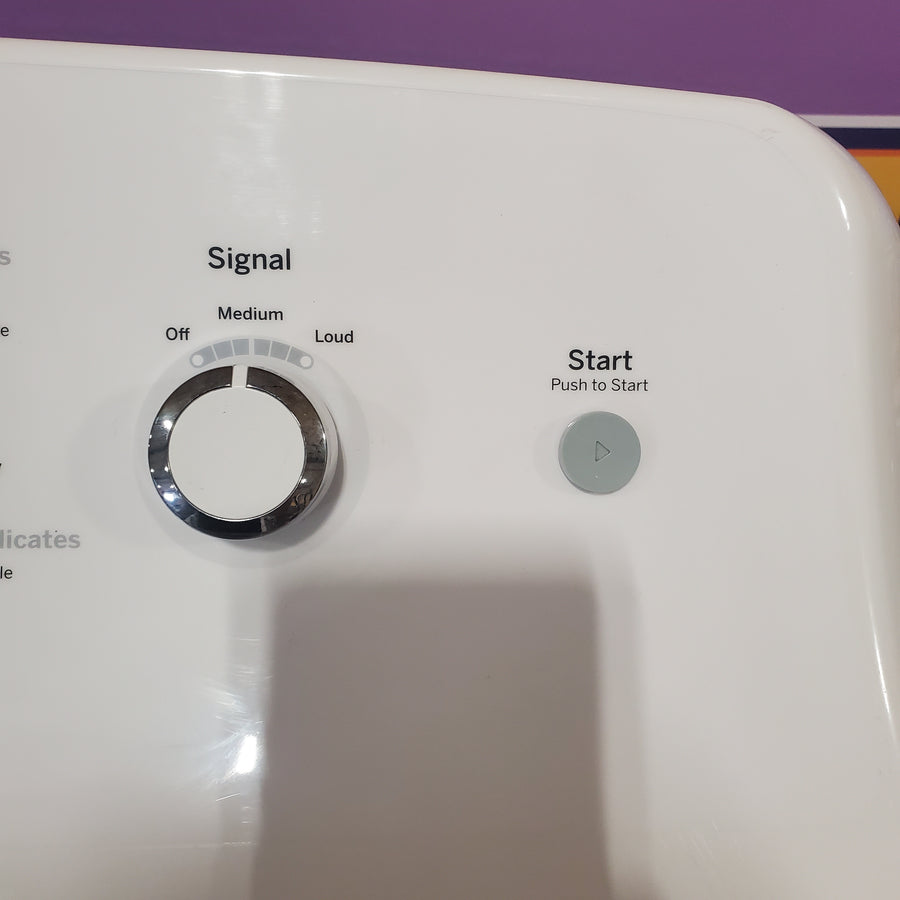 GE White Electric 7.2 Cu. Ft. Dryer with Aluminized Alloy Drum GTD42EASJWW - Certified Refurbished