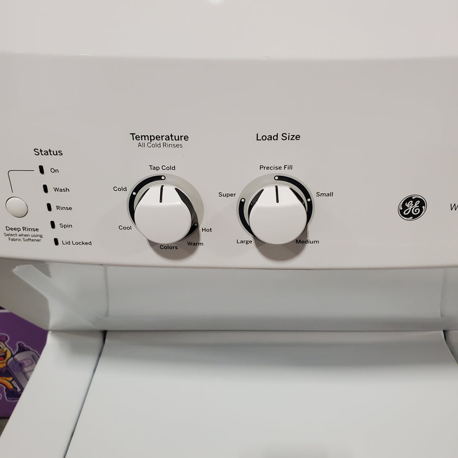 GE 3.8 cu. ft. Washer 5.9 cu. ft. Long Vent Electric Dryer Combo in White GUV27ESSMWW - Certified Refurbished