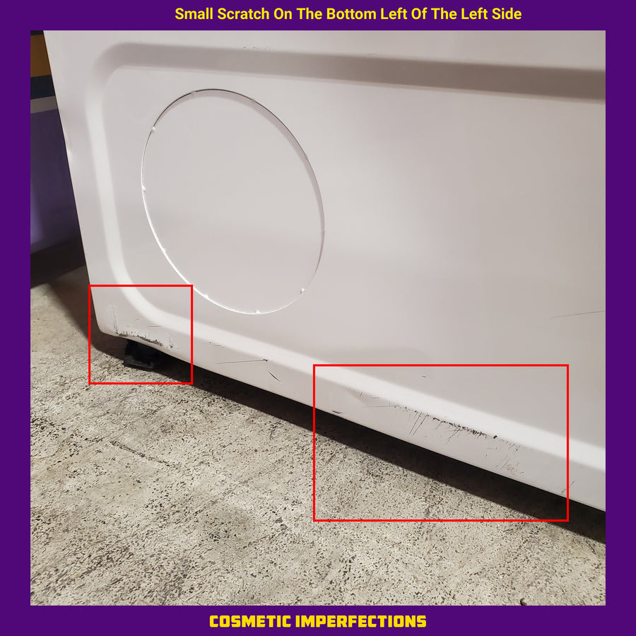 GE White Electric 7.2 Cu. Ft. Dryer with Aluminized Alloy Drum GTD42EASJWW - Certified Refurbished