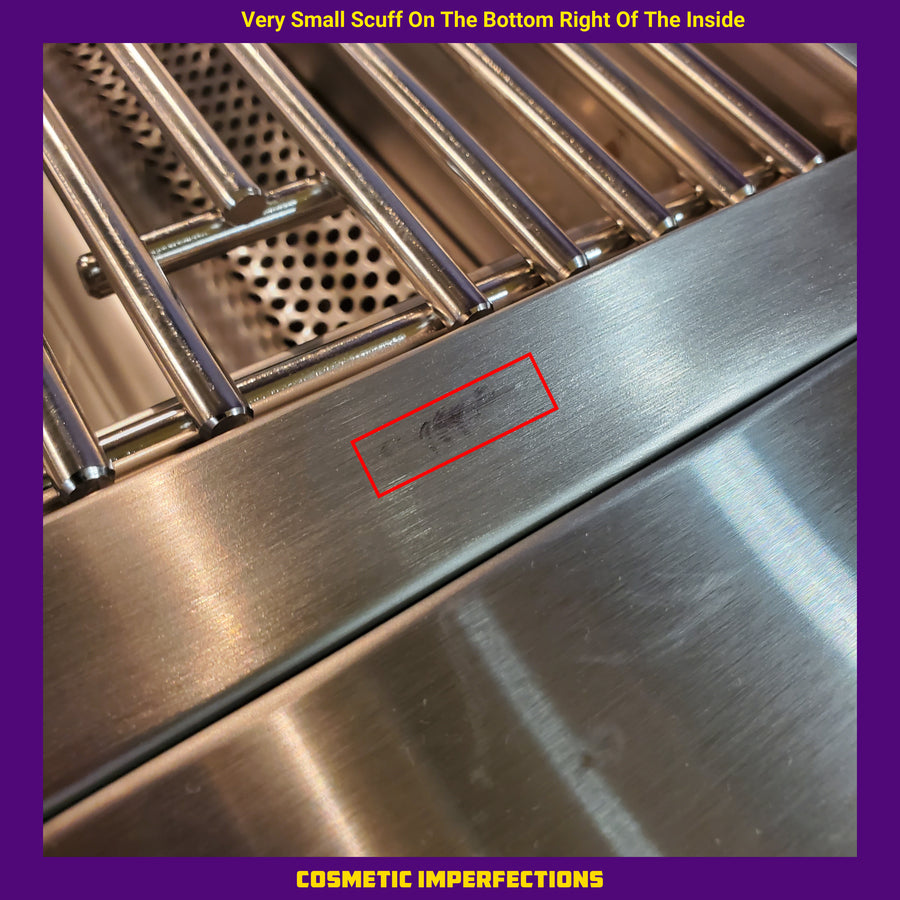 Coyote 30 Inch Built-In Stainless Steel Gas Grill with 640 sq. in. Total Cooking Area, 3 Burner, Interior Lighting, Integrated Windguard, and Smudge Proof Control Panel C3C30NG - Scratch & Dent (Minor)