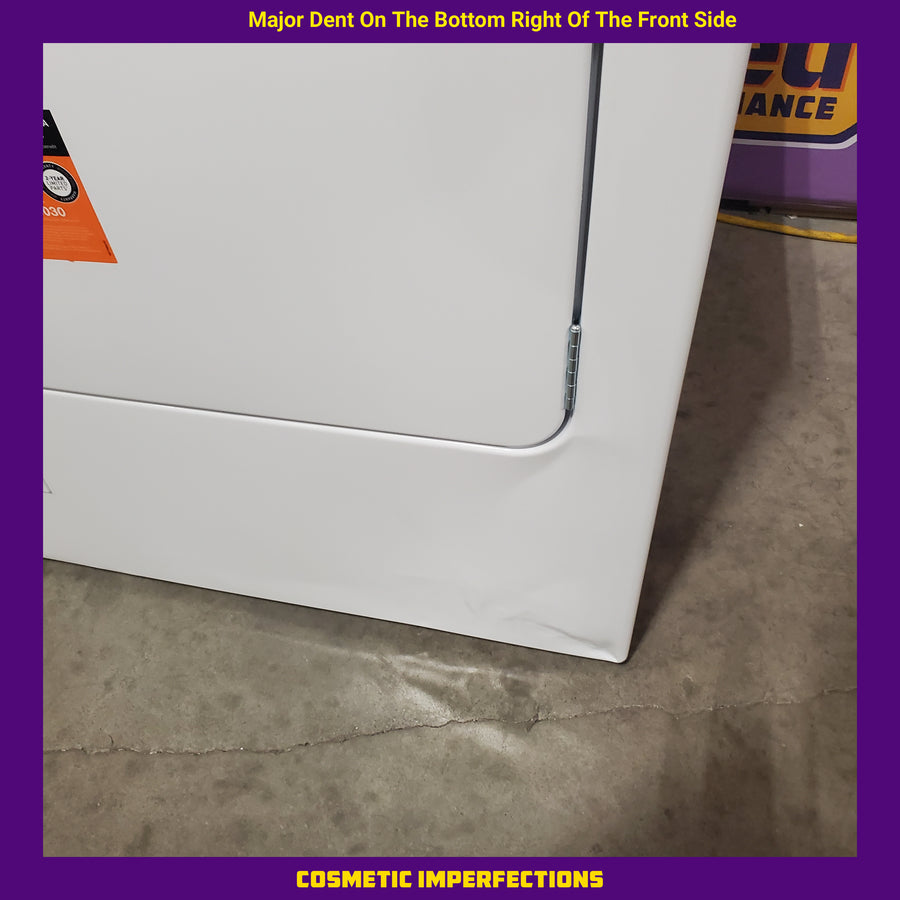 Whirlpool White Gas 7.0 Cu. Ft. Vented Dryer with Wrinkle Shield Option and AutoDry Drying System WGD4815EW - Scratch & Dent (Major)