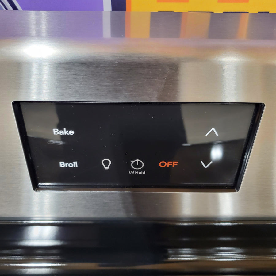Frigidaire 5.3 Cu ft. Freestanding Electric Range with Quick Boil Element in Stainless Steel FCRG3052BS - Scratch & Dent (Minor)