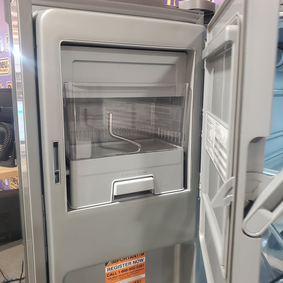 KitchenAid 36 in. 30 cu. ft. Standard Depth French Door Refrigerator in PrintShield Stainless with Exterior Water and Ice KRFF436SPS - Scratch & Dent (Minor)