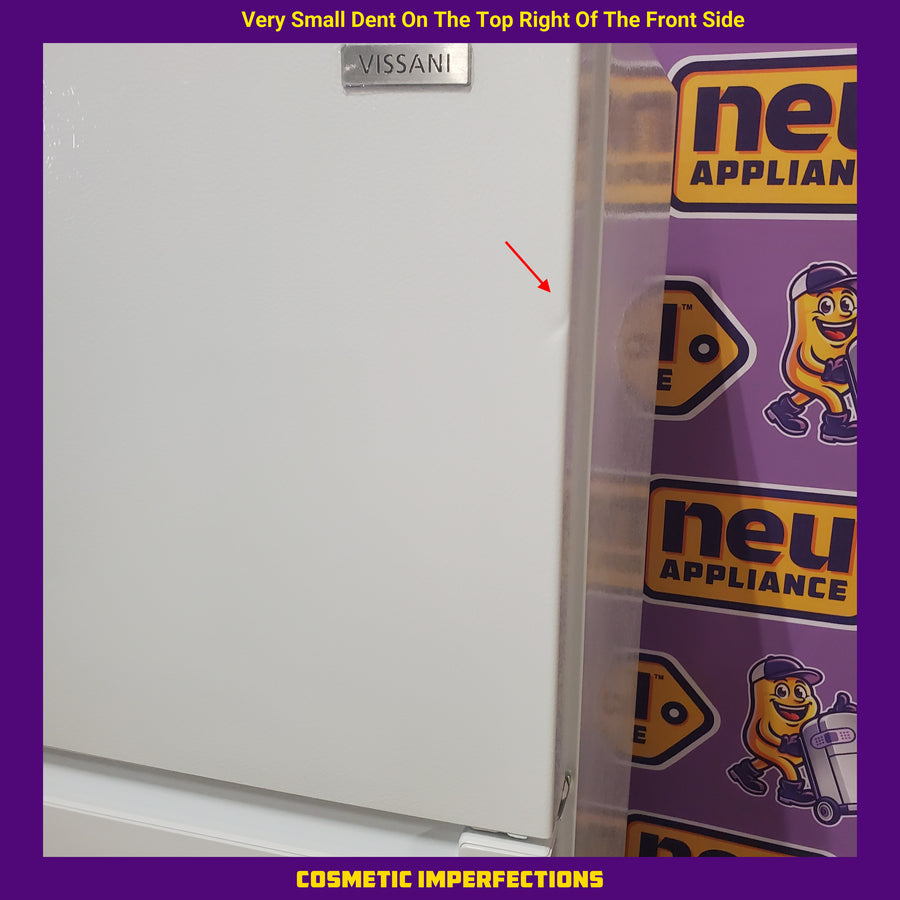Vissani 14.2 cu. ft. Top Freezer Refrigerator in White, Garage Ready MDTF14WH5 - Scratch & Dent (Minor)