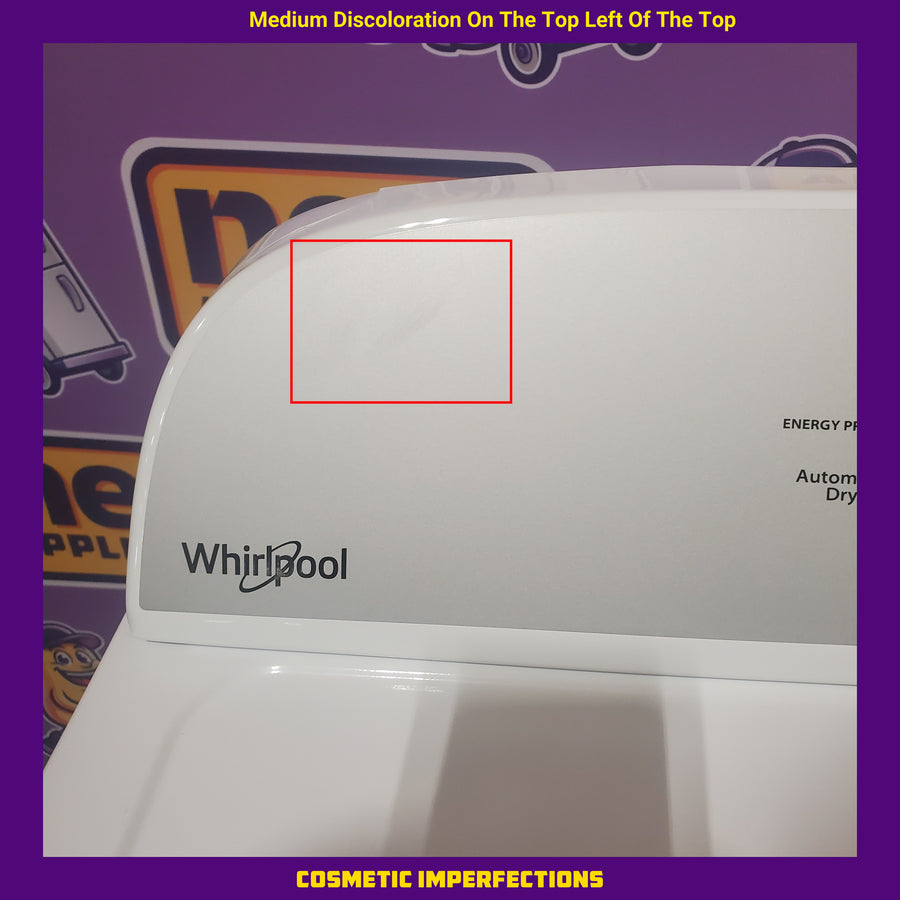 Whirlpool White Electric Extra Large 7.0 Cu. Ft. Dryer with Wrinkle Shield 22442607 - WED4815EW - Scratch & Dent (Minor)