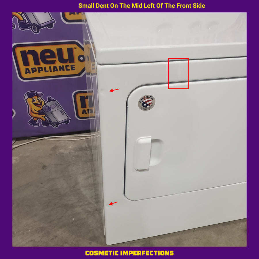 Whirlpool 3.8–3.9 Cu. Ft. Top Load Washer with 2 in 1 Removable Agitator and Soil Level Selection WTW4957PW - Certified Refurbished and Whirlpool 7-cu ft Vented Electric Dryer WED4815EW - Certified Refurbished