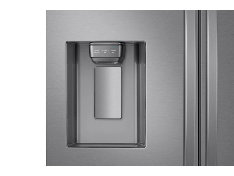 Samsung 28-cu ft 4-Door ENERGY STAR Smart French Door Refrigerator with Ice Maker in Fingerprint Resistant Stainless Steel 22442647 - RF28R7201SR - Scratch and Dent (Moderate)