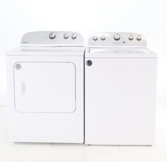 Pictures of HE Whirlpool 3.5 cu. ft. Top Load Washing Machine with Deep Water Wash and 7 cu. ft. Electric Dryer with AutoDry- Scratch & Dent - Minor - Neu Appliance Outlet - Discount Appliance Outlet in Austin, Tx