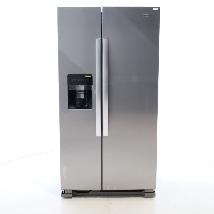 Pictures of Stainless Steel Whirlpool 24.6 cu. ft. Side By Side Refrigerator With Ice Maker - Open Box - Neu Appliance Outlet - Discount Appliance Outlet in Austin, Tx