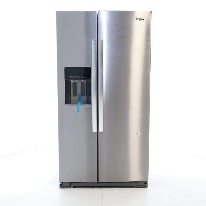 Pictures of Fingerprint-Resistant Stainless Steel Whirlpool 28.49 cu. ft. Side by Side Refrigerator with In Door Ice and Water Dispenser - Scratch & Dent - Minor - Neu Appliance Outlet - Discount Appliance Outlet in Austin, Tx