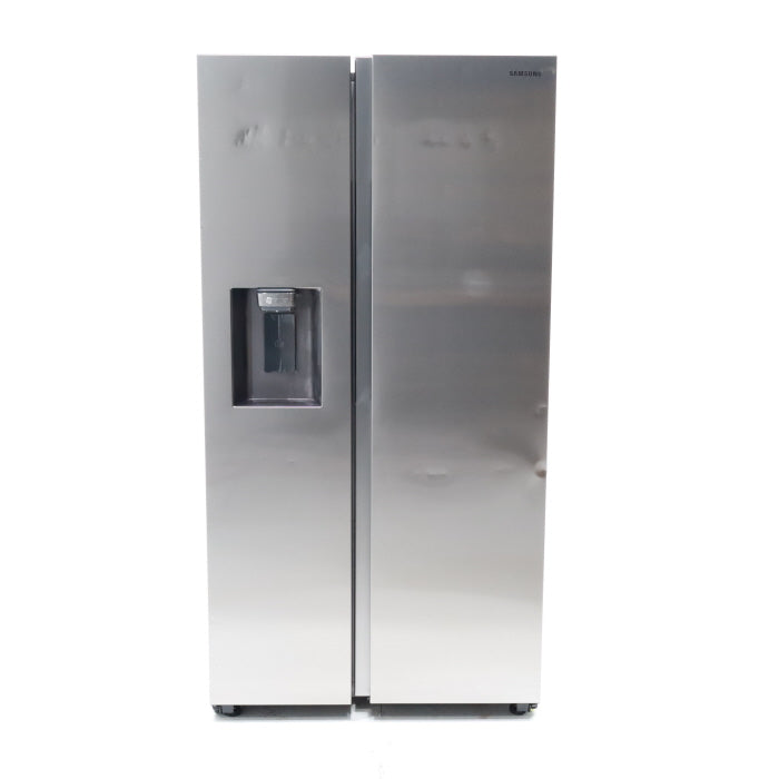 Pictures of Fingerprint Resistant Stainless Steel ENERGY STAR Samsung 27.4 cu. ft. Side by Side Refrigerator with Exterior Water and Ice Dispenser - Scratch & Dent - Moderate - Neu Appliance Outlet - Discount Appliance Outlet in Austin, Tx