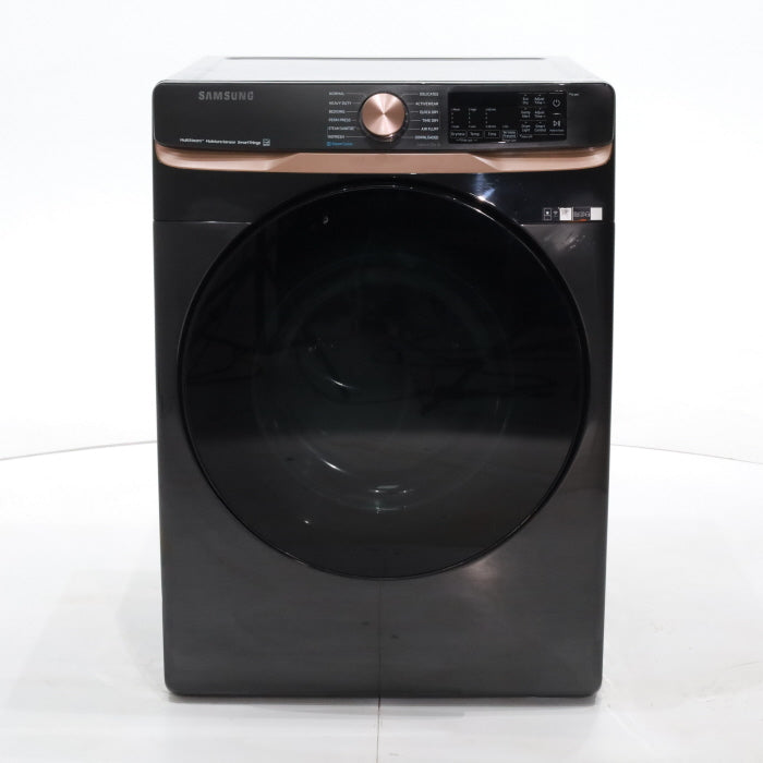 Brushed Black ENERGY STAR Samsung 7.5 cu. ft. Frontload Electric Dryer with Steam - Scratch & Dent - Moderate