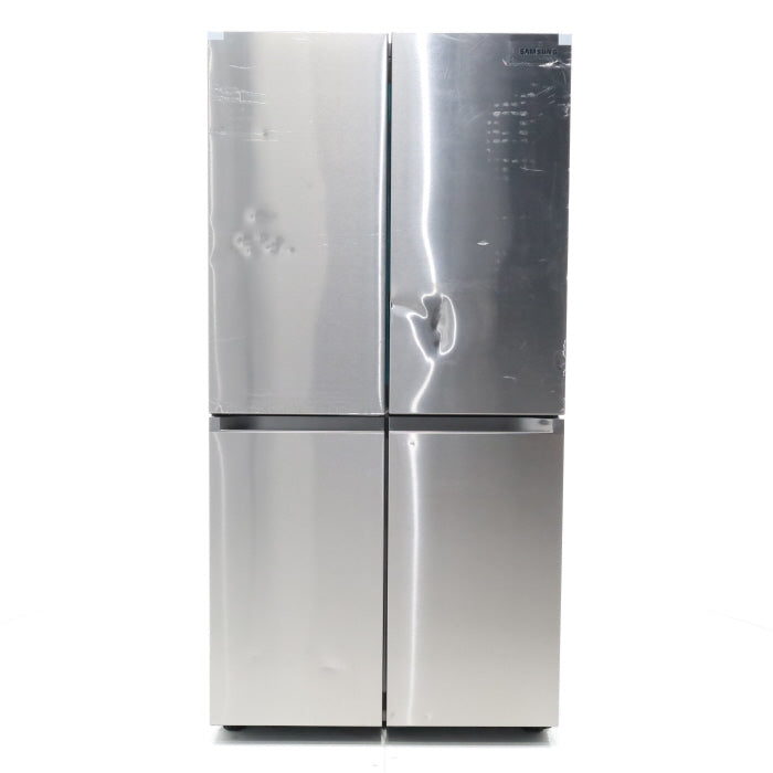 Pictures of Counter Depth Fingerprint Resistant Stainless Steel ENERGY STAR Samsung 22.8 cu. ft. 4 Door Flex Refrigerator with Beverage Center - Scratch & Dent - Major - Neu Appliance Outlet - Discount Appliance Outlet in Austin, Tx