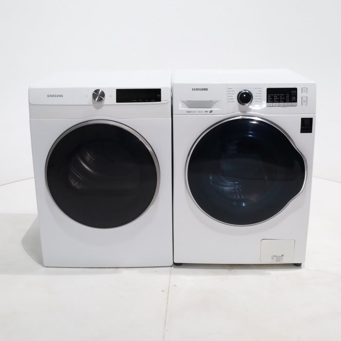 Pictures of 24 in. Samsung 2.2 cu. ft. Front Load Washing Machine with Steam and 4.0 cu. ft. Frontload Electric Dryer with AI Smart Dial - Scratch & Dent - Minor - Neu Appliance Outlet - Discount Appliance Outlet in Austin, Tx