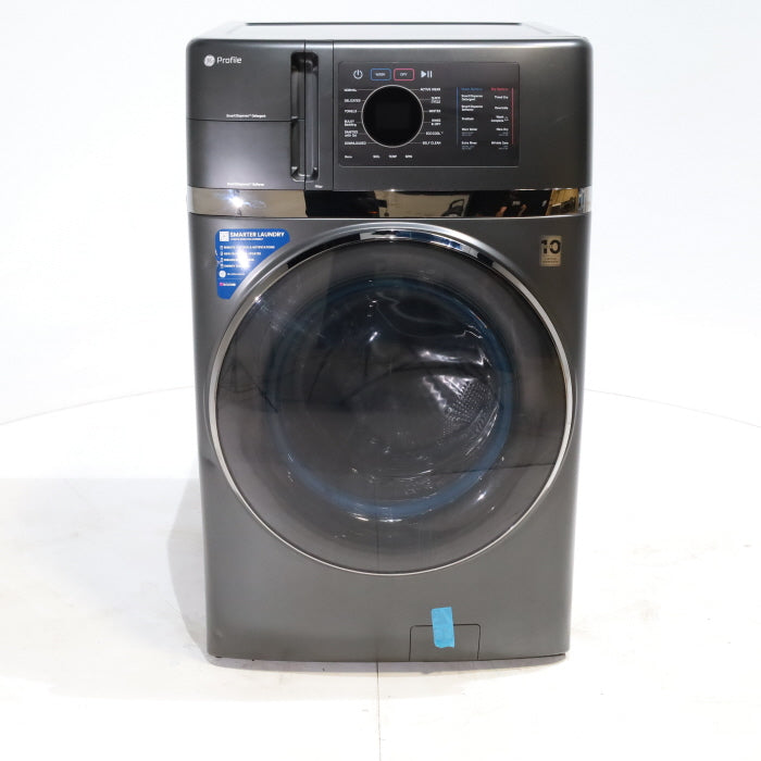 Pictures of Carbon Graphite ENERGY STAR  GE Profile 4.5 cu. ft. Capacity Front Load Combo Washing Machine and Electric Dryer with Ventless Heat Pump Technology - Scratch & Dent - Minor - Neu Appliance Outlet - Discount Appliance Outlet in Austin, Tx