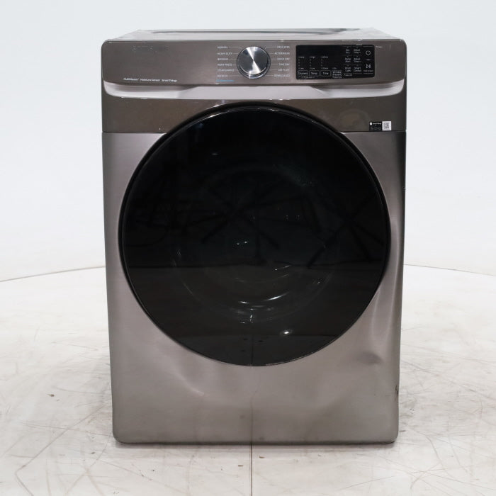 Pictures of Platinum Samsung 7.5 cu. ft. Front Load Electric Dryer with Steam - Scratch & Dent - Minor - Neu Appliance Outlet - Discount Appliance Outlet in Austin, Tx