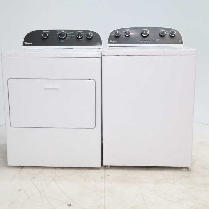 Pictures of ENERGY STAR 3.8 cu ft Whirlpool Top-Load Washing Machine with Low-Profile Impeller and 7.0 cu ft Whirlpool Electric Dryer with Hamper Door - Certified Refurbished - Neu Appliance Outlet - Discount Appliance Outlet in Austin, Tx