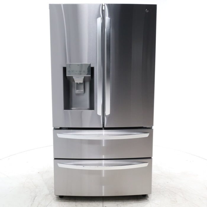 Pictures of PrintProof Stainless Steel ENERGY STAR LG 28 cu. ft. 4 Door French Door Refrigerator with Craft Ice - Scratch & Dent - Minor - Neu Appliance Outlet - Discount Appliance Outlet in Austin, Tx