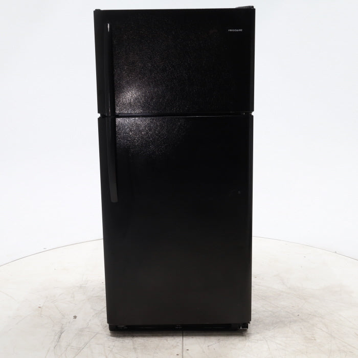 Pictures of 30 in. Wide Black Frigidaire 18 cu. ft. Top Freezer Refrigerator with Reversible Doors - Certified Refurbished - Neu Appliance Outlet - Discount Appliance Outlet in Austin, Tx