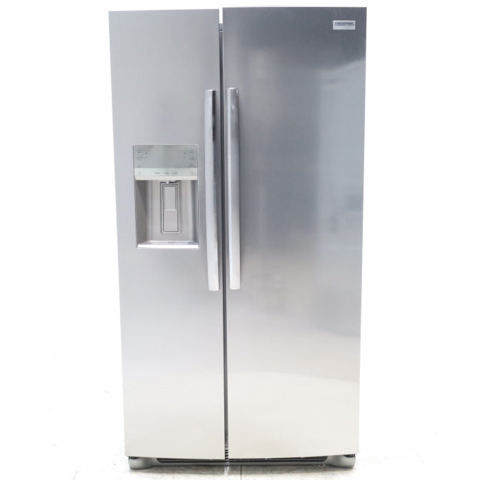 Pictures of Smudge Proof Stainless Steel ENERGY STAR Frigidaire Gallery 25.6 cu. ft. Side by Side Refrigerator with Exterior Water and Ice Dispenser - Scratch & Dent - Minor - Neu Appliance Outlet - Discount Appliance Outlet in Austin, Tx