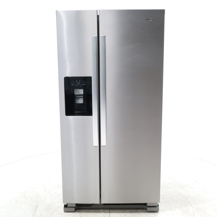 Pictures of 33 in. Wide Fingerprint-Resistant Stainless Steel Whirlpool 21.4 cu. ft. Side by Side Refrigerator with In Door Ice and Water Dispenser - Scratch & Dent - Minor - Neu Appliance Outlet - Discount Appliance Outlet in Austin, Tx