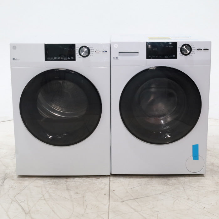 Pictures of Compact 24 in. Wide GE ENERGY STAR 2.4 cu. ft. Front Load Steam Washing Machine with 1400 RPM Spin Speed and Frontload Vented WiFi Capable ENERGY STAR 4.3 cu. ft. Electric Dryer with Stainless Steel Basket - Scratch & Dent - Minor - Neu Appliance Outlet - Discount Appliance Outlet in Austin, Tx