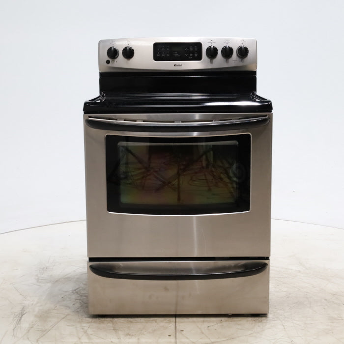 Pictures of Stainless Steel Kenmore 4.9 cu. ft. 4 Heating Element Freestanding Electric Range with Smooth Cooktop - Certified Refurbished - Neu Appliance Outlet - Discount Appliance Outlet in Austin, Tx