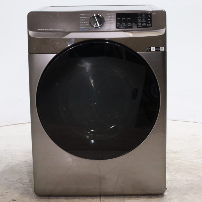 Pictures of Platinum Samsung 7.5 cu. ft. Front Load Gas Dryer with Steam - Scratch & Dent - Minor - Neu Appliance Outlet - Discount Appliance Outlet in Austin, Tx