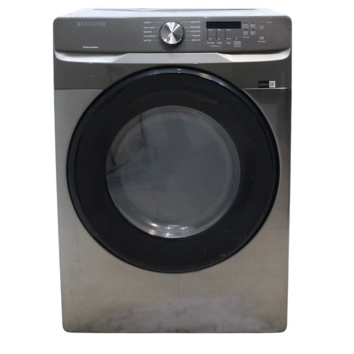 Pictures of Platinum Samsung 7.5 cu. ft. Frontload Electric Dryer with Sensor Dry - Scratch & Dent - Major - Neu Appliance Outlet - Discount Appliance Outlet in Austin, Tx