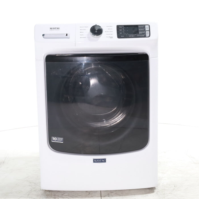 Pictures of Maytag 4.5 cu. ft. White Stackable Front Load ENERGY STAR Washing Machine with 12-Hour Fresh Spin - Scratch & Dent - Minor - Neu Appliance Outlet - Discount Appliance Outlet in Austin, Tx