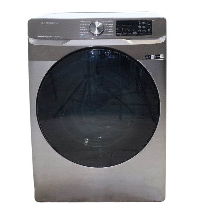 Pictures of Platinum Samsung 7.5 cu. ft. Front Load Electric Dryer with Steam- Scratch & Dent - Minor - Neu Appliance Outlet - Discount Appliance Outlet in Austin, Tx
