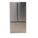 Fingerprint Resistant Brushed Steel ENERGY STAR Hisense 26.6 cu. ft. 3 Door French Door Refrigerator with Icemaker and Internal Water Dispenser - Scratch & Dent - Minor