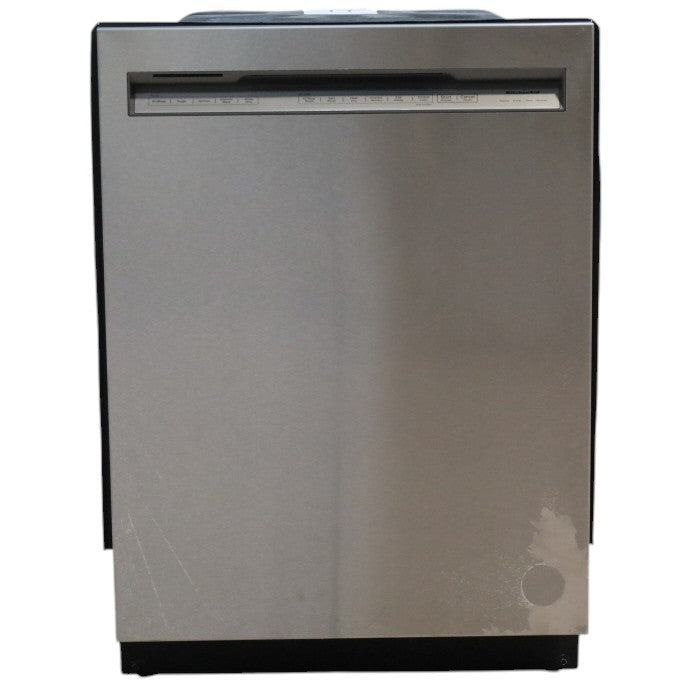 Pictures of 24 in. KitchenAid PrintShield ENERGY STAR Black Stainless Steel with PrintShield™ Finish Built-In Front Control Tall Tub 39 dBA Dishwasher with Stainless Steel Tub - Scratch & Dent - Moderate - Neu Appliance Outlet - Discount Appliance Outlet in Austin, Tx