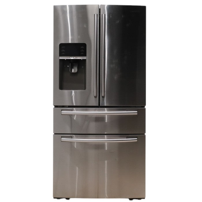 Pictures of Samsung Stainless Steel 25.5 cu. ft. 4-Door French Door Refrigerator with Spill Proof Glass Shelves, FlexZone Drawer, Power Freeze/Cool Options and External Ice/Water Dispenser - Certified Refurbished - Neu Appliance Outlet - Discount Appliance Outlet in Austin, Tx