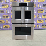 Monogram 30" French-Door Electric Convection Double Wall Oven with WiFi Connect Stainless Steel - ZTDX1FPSNSS - Open Box