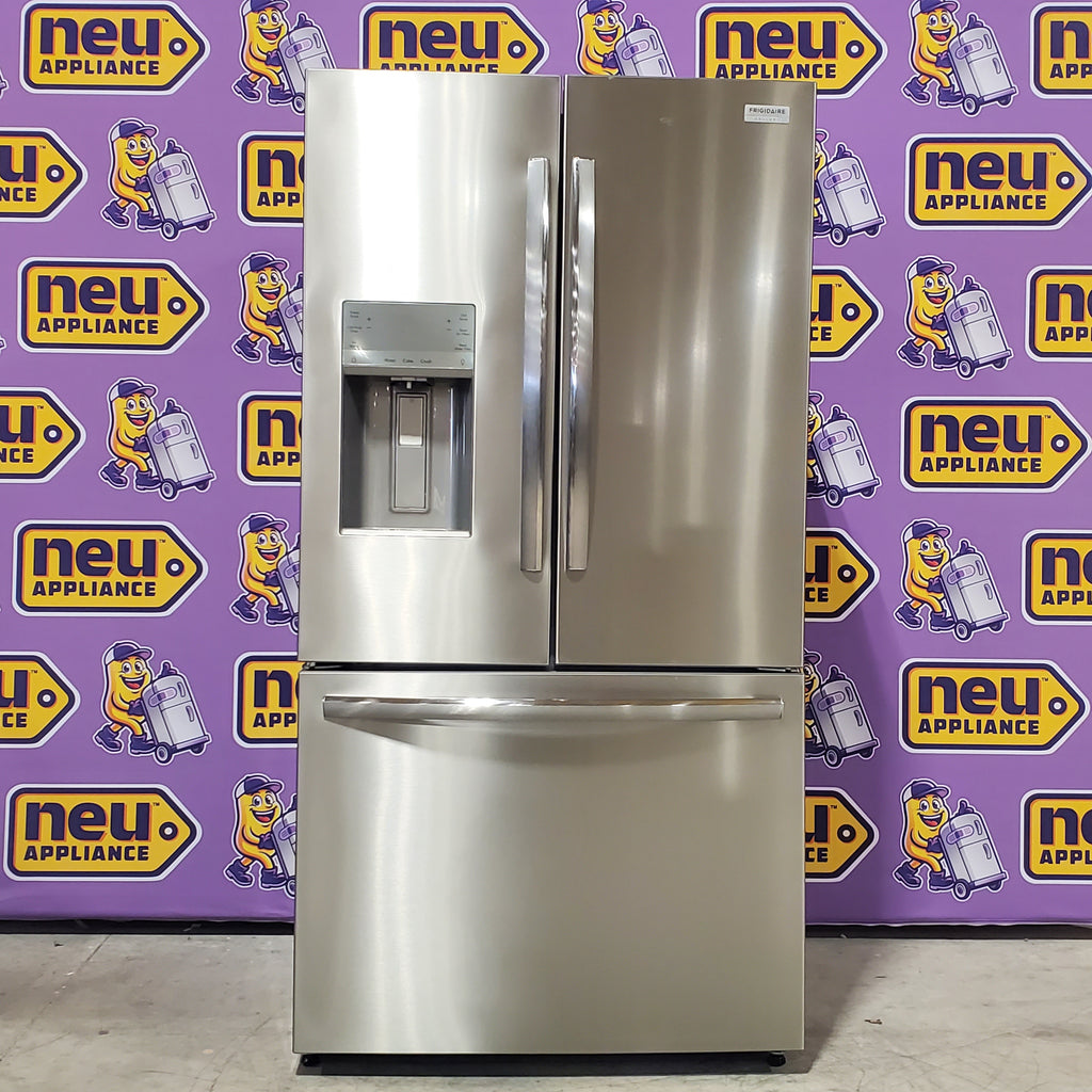 Frigidaire 27.8-cu ft ENERGY STAR French Door Refrigerator with Dual Ice Maker in Fingerprint Resistant Stainless Steel 3SD867 - GRFS2853AF - Scratch & Dent (Minor)
