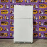 Whirlpool 33" Wide Top Freezer 20.5 cu ft Refrigerator with Ice Maker and Frameless Glass Shelves and Flexi-Slide Bin 22SD026 - WRT311FZDW - Scratch & Dent (Minor)