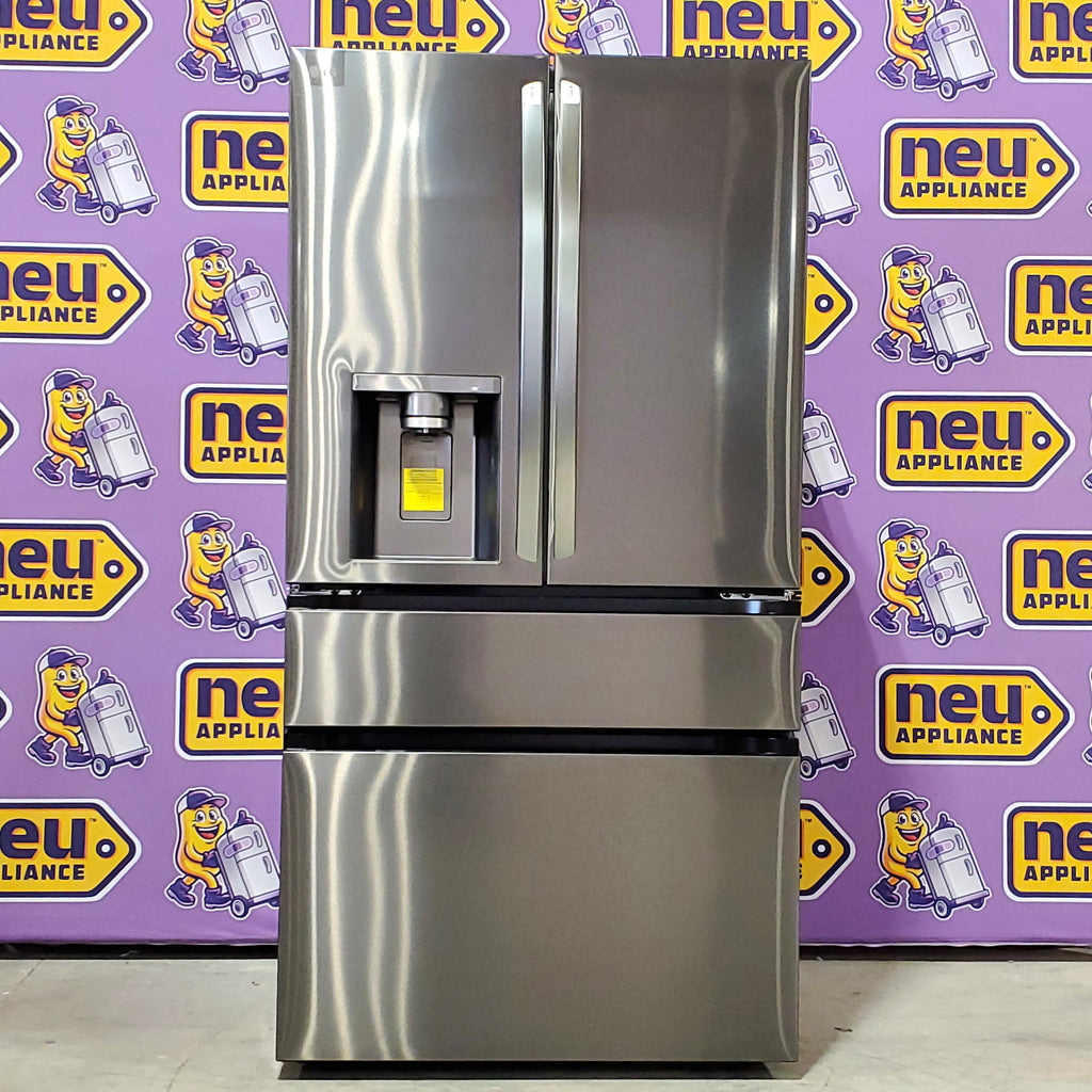 LG 29 cu. ft. Smart Standard-Depth MAX™ 4-Door French Door Refrigerator with Full-Convert Drawer™ 3SD929 - LF29H8330D - Scratch & Dent (Minor)