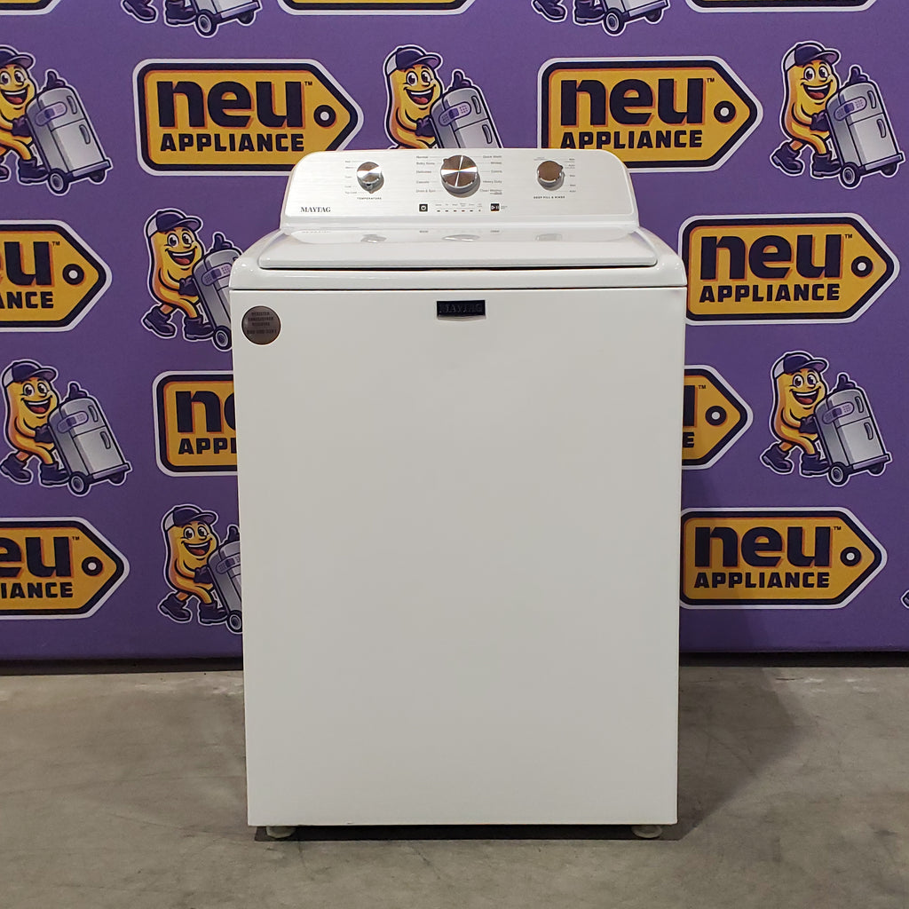 Pictures of Maytag Top Load 4.5 Cu. Ft. Washer with Deep Fill in White 1CR04045 - MVW4505MW - Certified Refurbished - Neu Appliance Outlet - Discount Appliance Outlet in Austin, Tx