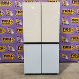 Samsung Bespoke Counter Depth 4-Door Flex™ Refrigerator (23 cu. ft.) with Beverage Center ™ with Customizable Door Panel Colors 18SD035 - RF23DB9600AP - Open Box