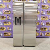 Samsung Stainless Steel Large Capacity Side-by-Side 27.4 Cu. Ft. Refrigerator with Ice and Water Dispenser and LED Lighting RS27T5200SR - Scratch and Dent (Minor)