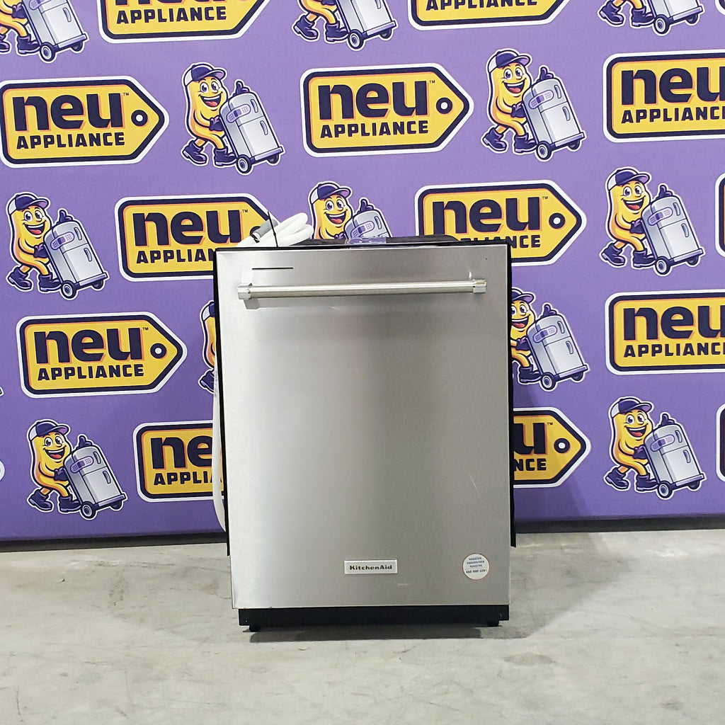 Pictures of KitchenAid 24-in Front Control Built-in Dishwasher With Third Rack ( Stainless Steel with PRINTSHIELD Finish ) - KDFE204KPS - Scratch and Dent (Minor) - Neu Appliance Outlet - Discount Appliance Outlet in Austin, Tx