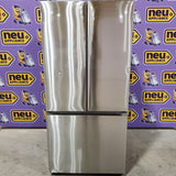 Samsung 25 cu. ft. 33" Wide Standard Depth 3-Door French Door Smart Refrigerator in Stainless Steel with Beverage Center and Dual Ice Maker 30132SD55 - RF25C5551SR - Scratch & Dent (Major)