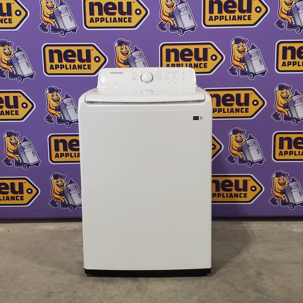 Pictures of Samsung 4.0 cu. ft. Top Load Washer with ActiveWave™ Agitator and Soft-Close Lid in White WA40A3005AW - Scratch & Dent (Minor) - Neu Appliance Outlet - Discount Appliance Outlet in Austin, Tx