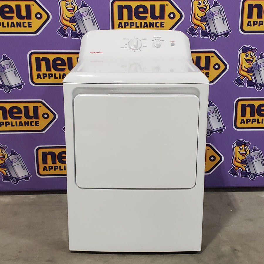Hotpoint® 4.0 cu. ft. Capacity Washer with Cold Plus and Water Level Control HTW265ASWWW - Scratch & Dent (Minor) and Hotpoint® 6.2 cu. ft. vented Electric Dryer with Auto Dry 16143 - HTX26EASWWW - Scratch & Dent (Minor)