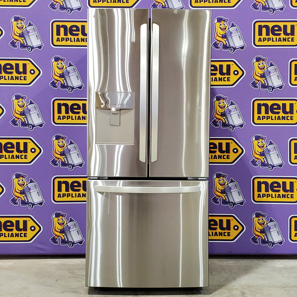 Pictures of LG 22 cu. ft. 30" Wide French Door Refrigerator with Water Dispenser in Stainless Steel LFDS22520S - Scratch & Dent (Minor) - Neu Appliance Outlet - Discount Appliance Outlet in Austin, Tx
