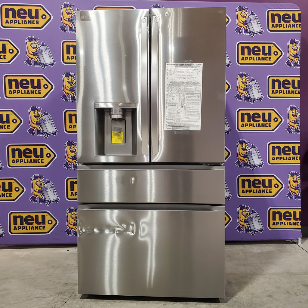 Pictures of Print Proof Stainless Steel 29 cu. ft. Smart Standard-Depth MAX™ 4-Door French Door Refrigerator with Full-Convert Drawer™ 3SD678 - LF29H8330S - Scratch & Dent - Major - Neu Appliance Outlet - Discount Appliance Outlet in Austin, Tx