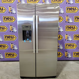 GE 25.3 Cu. Ft. Side-By-Side Refrigerator in Fingerprint Resistant Stainless Steel 22136SD351 - GSS25GYPFS - Scratch & Dent (Minor)